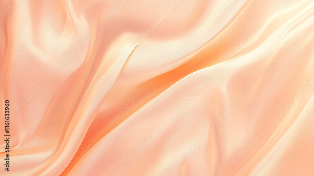 Abstract Peach Silk Draped Fabric Texture Background Abstract Peach Silk Draped Fabric Texture Background