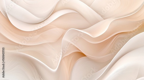 A subtle abstract design with soft gradients of cream and blush, featuring elegant, flowing patterns for a delicate look