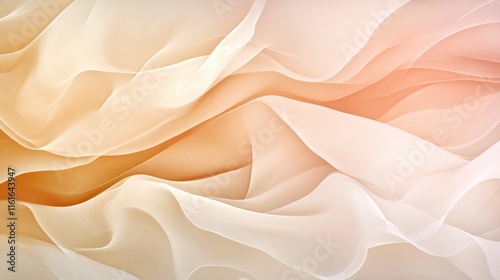 A subtle abstract design with soft gradients of cream and blush, featuring elegant, flowing patterns for a delicate look