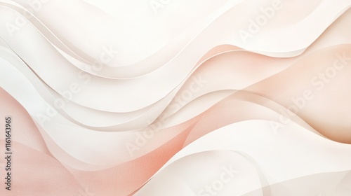 A subtle abstract design with soft gradients of cream and blush, featuring elegant, flowing patterns for a delicate look