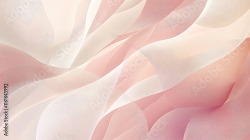 A subtle abstract design with soft gradients of cream and blush, featuring elegant, flowing patterns for a delicate look