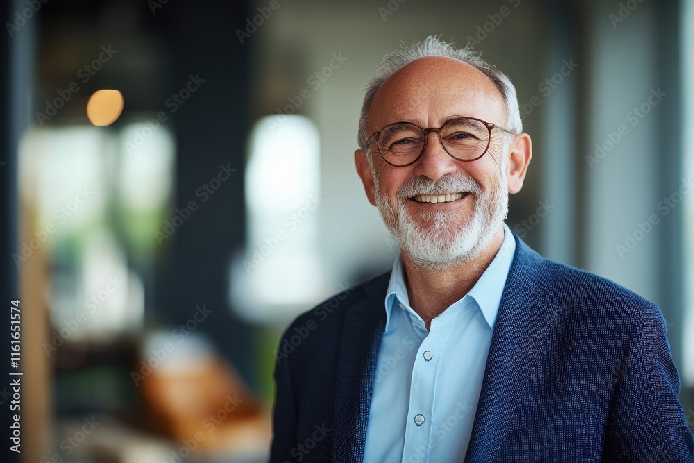 Fototapeta premium joyful middle aged executive
