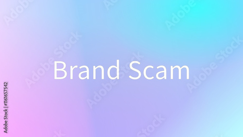 Brand Scam のグラデーション背景イラスト photo