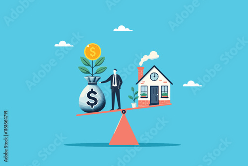 Balancing Wealth, A Businessman's Internal Debate on Settling Debts Versus Seizing Investment Opportunities