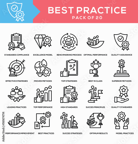 Best Practice Line Icon Collection