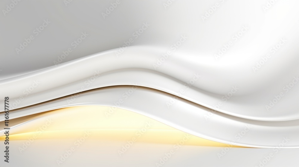 Obraz premium ree abstract white background minimal futuristic architectural space wallpaper