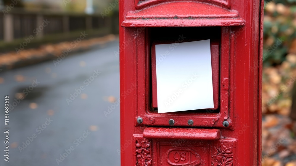 posting letter to red british postbox posting letter to red british postbox