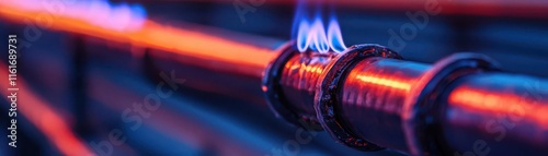 energy stock concept. Natural gas tickers on a digital stock trading screen, illustrating price shifts and real-time trading activity