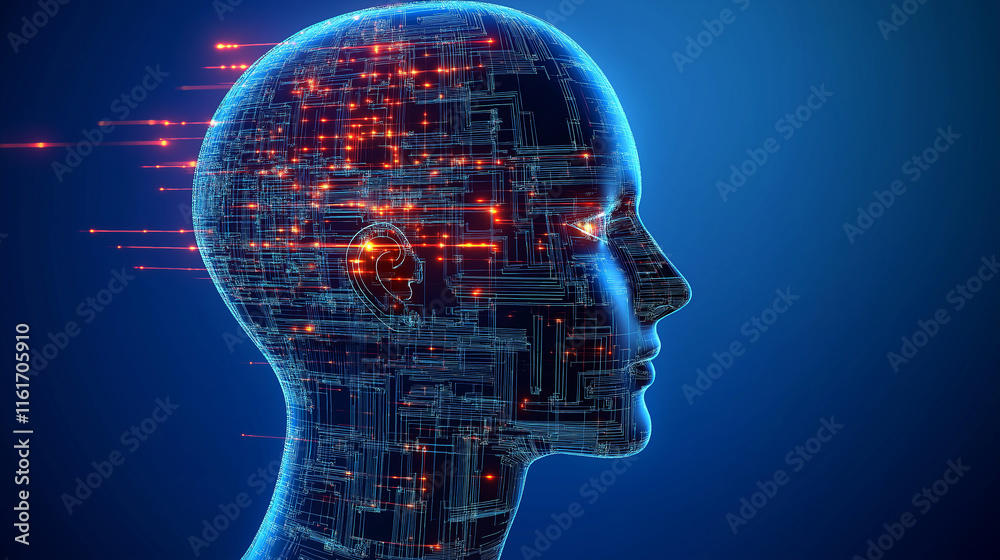 Artificial intelligence processing data in human-like head structure Artificial intelligence processing data in human-like head structure