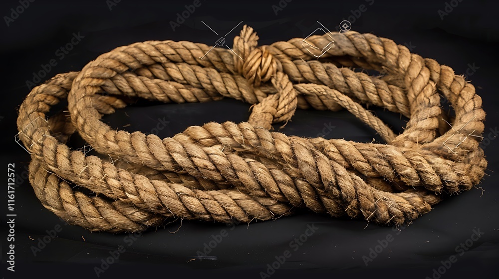 Closeup macro shot rope texture background Closeup macro shot rope texture background