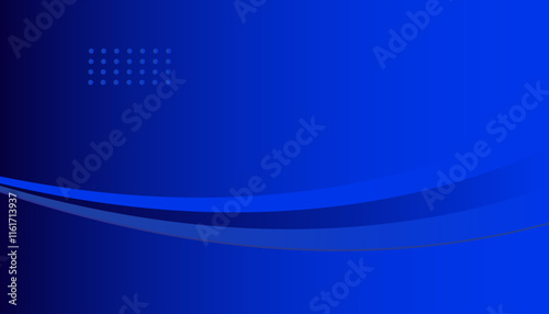 Smooth blue wave lines illustrate a gradient background 