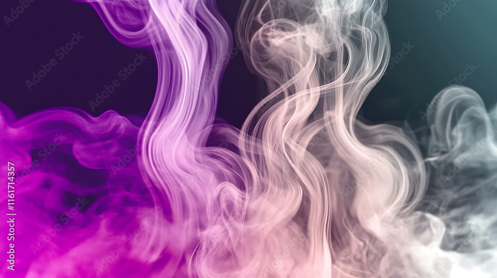 Abstract Colorful Smoke Swirls Purple Pink White Background Abstract Colorful Smoke Swirls Purple Pink White Background