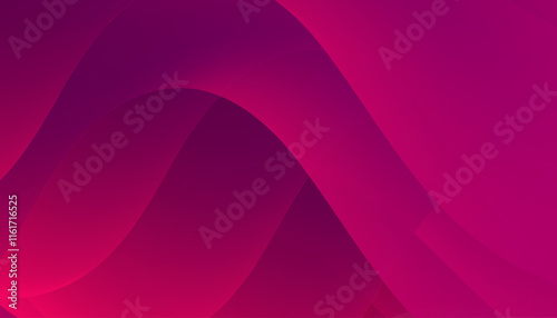 Abstract pink wave design with flowing curves and vibrant colors
