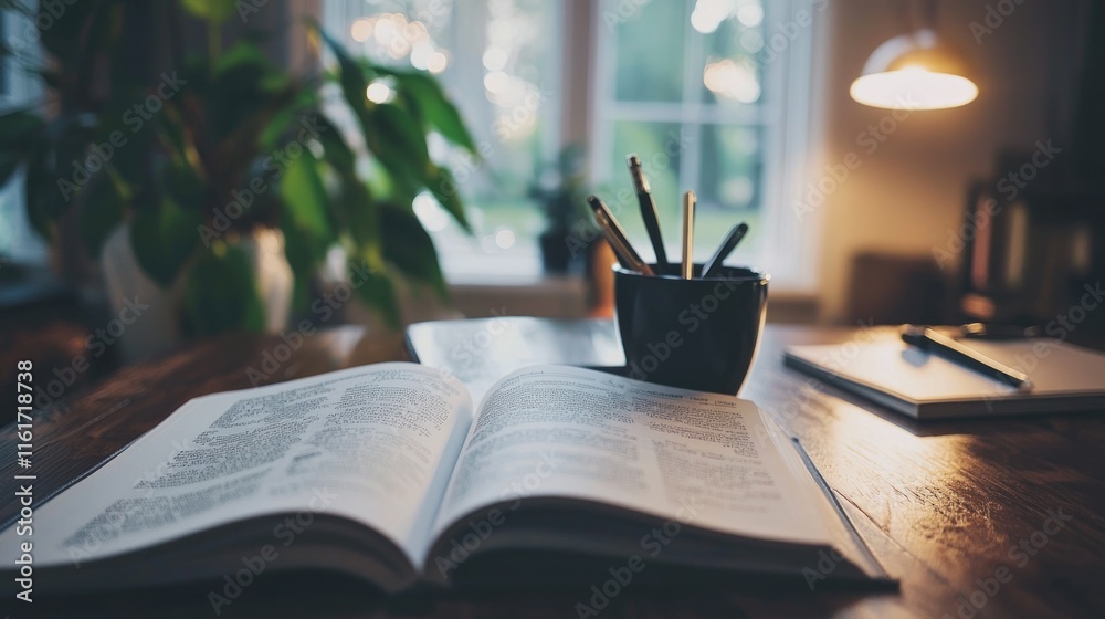 Fototapeta premium a career coaching book and materials, showcasing resources for professional growth.