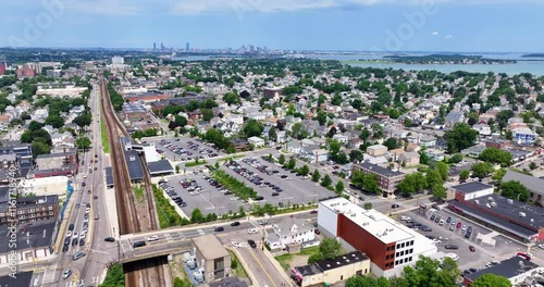 Aerial View of Quincy Massachusetts
