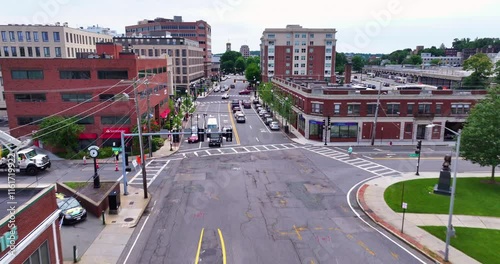 Aerial Fly-Through of Quincy Center in Quincy, MA