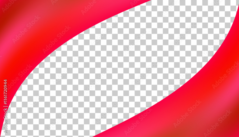 Naklejka premium Red Silk Satin Fabric with Smooth Wavy Texture and Luxurious Velvet Design background 