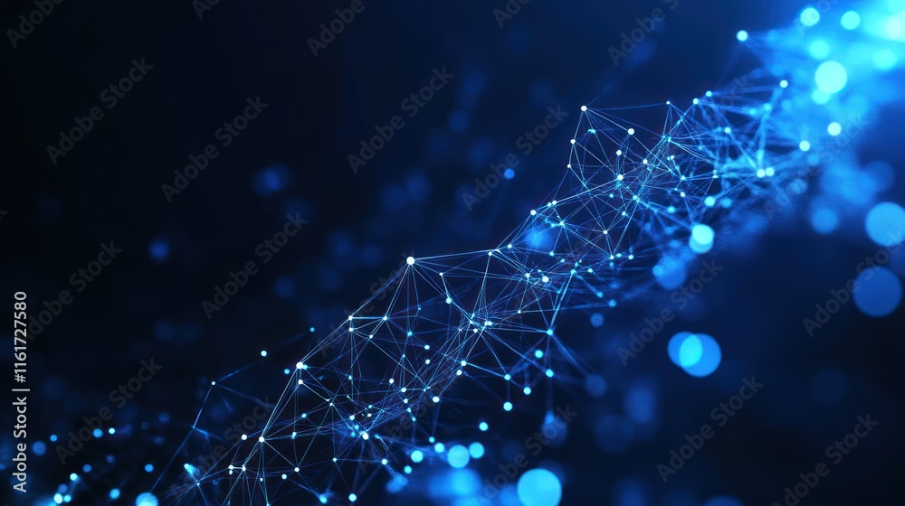 Abstract Blue Network Connection Abstract Blue Network Connection