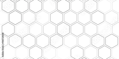 Hexagon isolated clipping path horizontal for design honeycomb texture for pattern, Honeycomb pattern with hexagon mesh. Texture bee comb grid.