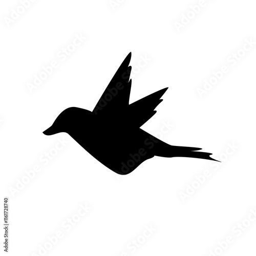 Tableau sur toile flaying graphic bird animal logo element design