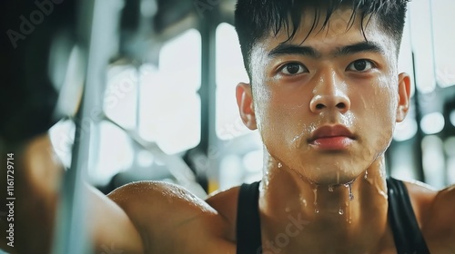 Person engaging in high-intensity interval training at gym, showcasing dedication and commitment to fitness and personal health improvement.