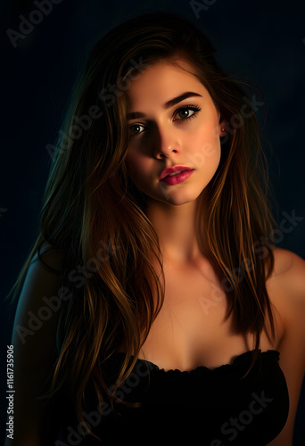mysterious beautiful girl, grunge, with white tones