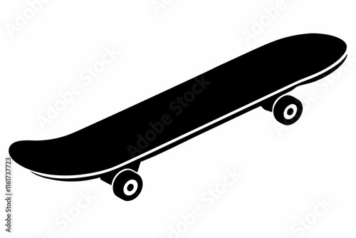 skateboard silhouette, skateboard vector illustration, skateboard icon