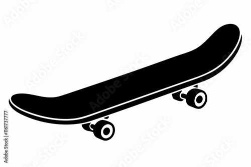 skateboard silhouette, skateboard vector illustration, skateboard icon