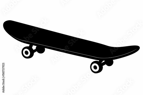 skateboard silhouette, skateboard vector illustration, skateboard icon