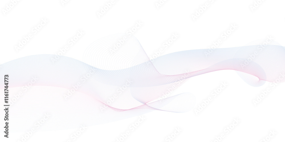 Obraz premium Abstract line wavy curve colorful background line pattern. Design element.