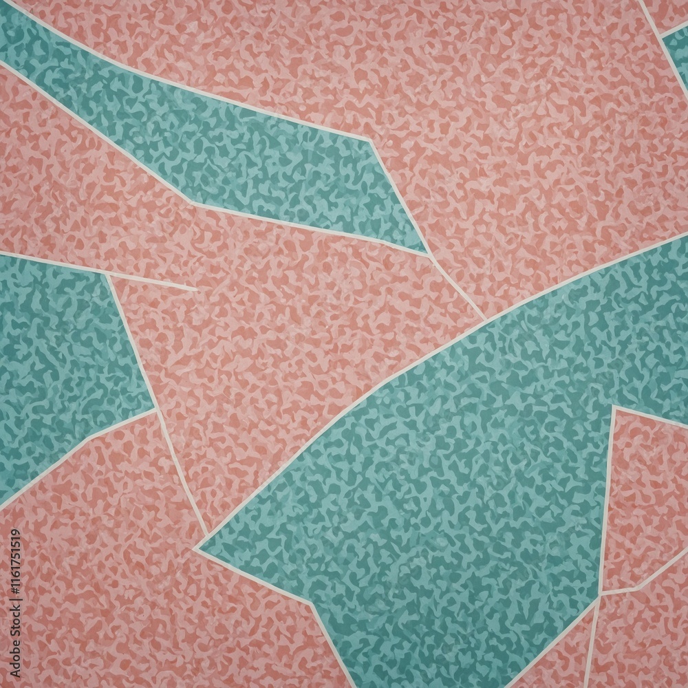 Fototapeta premium Memphis background in cute pastel pattern.