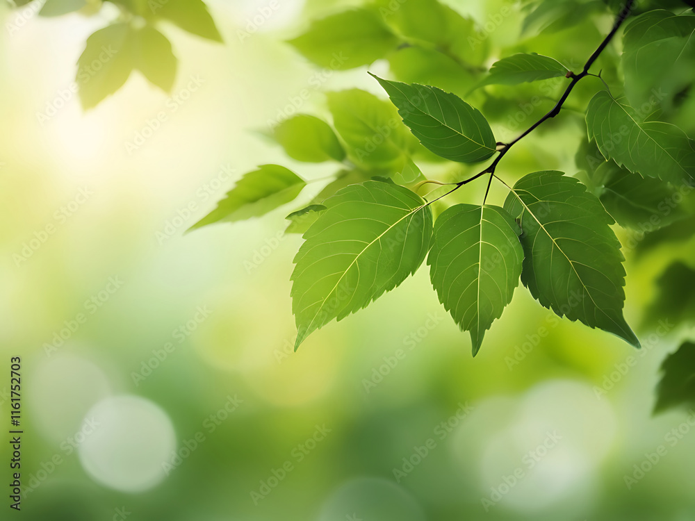 Natural green background of blurred green leaves with bokeh,leaf, abstract,shiny, freshness, light, environment, ai Natural green background of blurred green leaves with bokeh,leaf, abstract,shiny, freshness, light, environment, ai