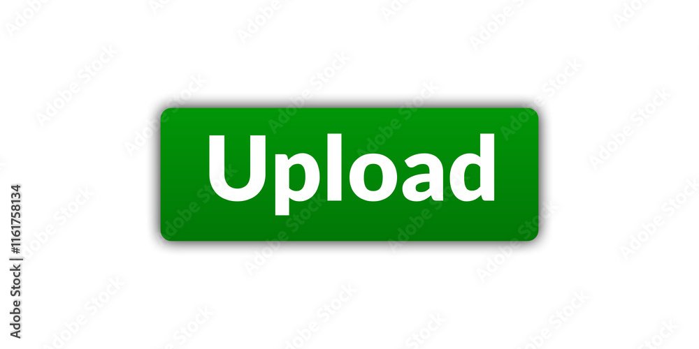 green upload button with shadow green upload button with shadow