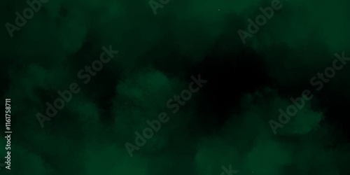 abstract cloud and vapor texture background. Black and Green smoke aquarelle smudge illustration smooth grungy smokey light green colors ink glow. green color powder explosion	
