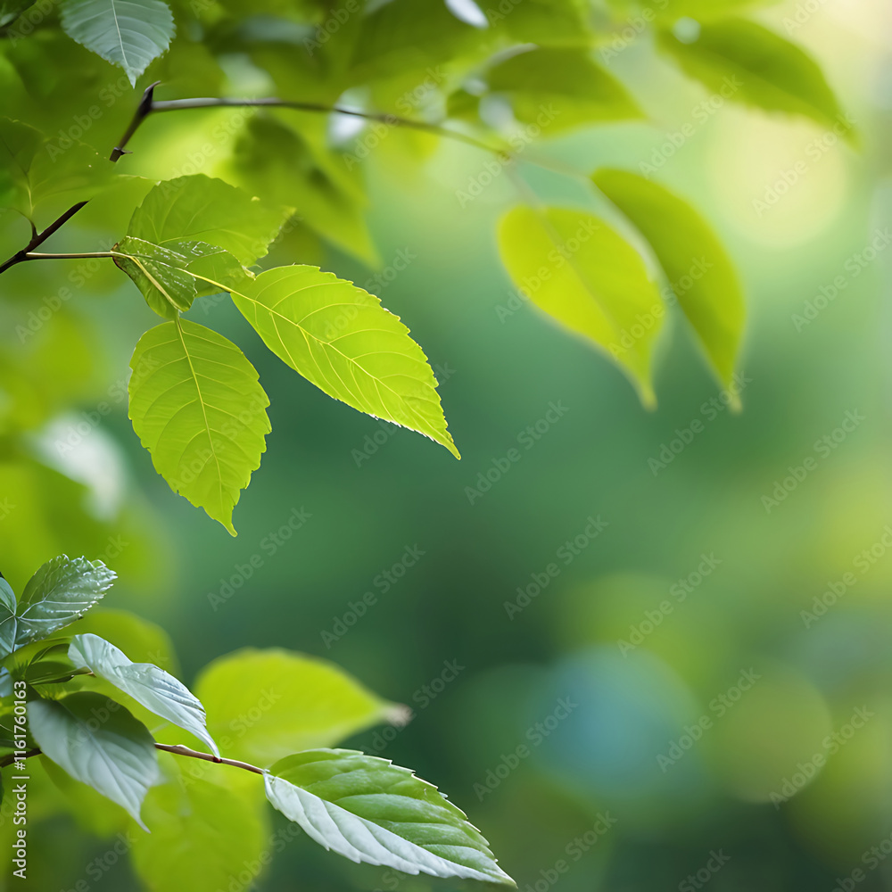 Natural green background of blurred green leaves with bokeh,leaf, abstract,shiny, freshness, light, environment, ai Natural green background of blurred green leaves with bokeh,leaf, abstract,shiny, freshness, light, environment, ai