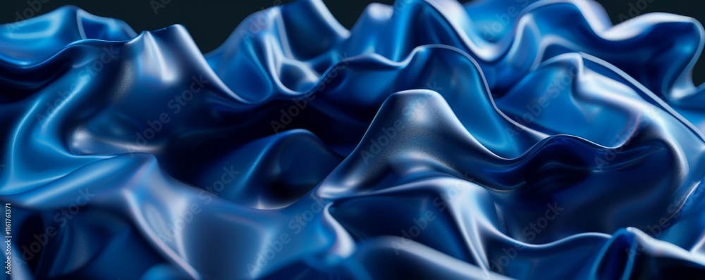 Fototapeta premium Abstract background with blue diagonal curves