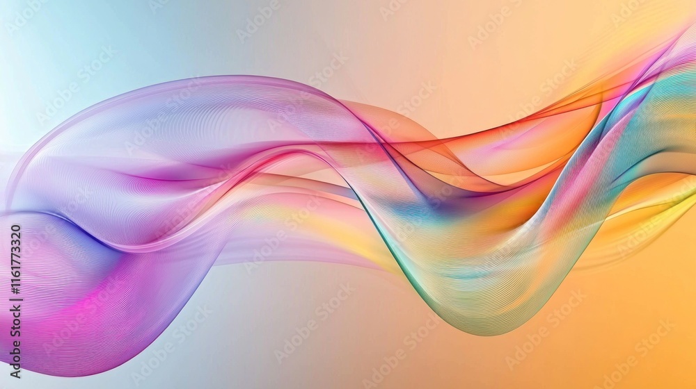 custom made wallpaper toronto digitalA dynamic digital curve with vibrant colors and sharp edges, symbolizing modern design.