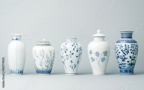 Retro China traditional ceramic art vase photo