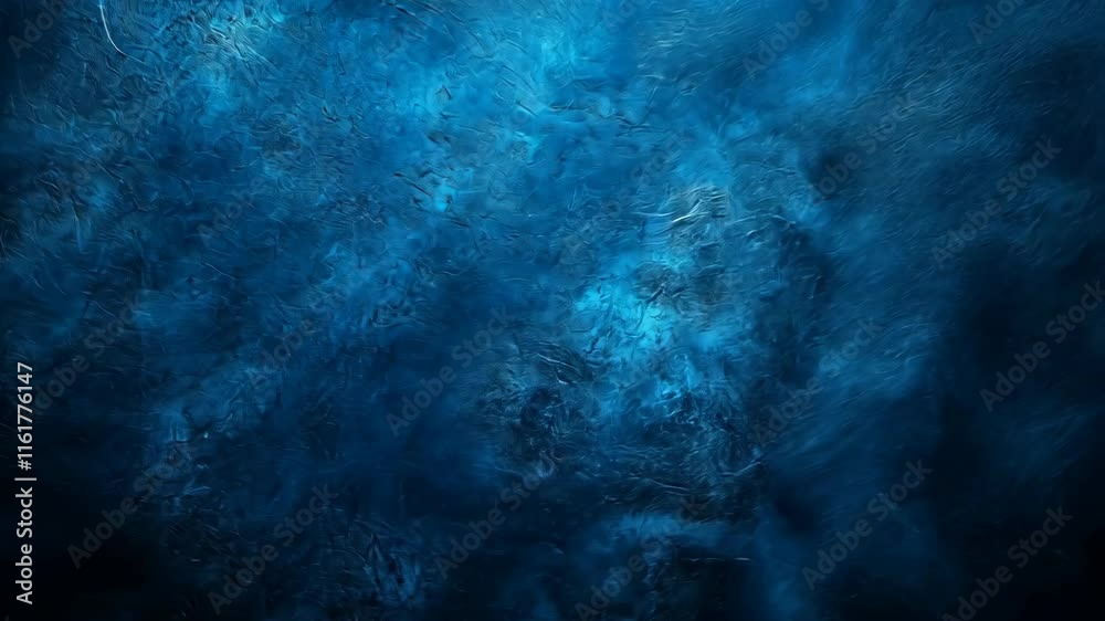 Churning blue water surface with dynamic patterns and textures at a calm lake during twilight hours Churning blue water surface with dynamic patterns and textures at a calm lake during twilight hours