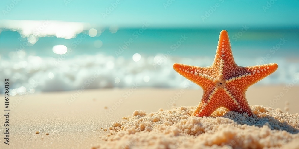 Starfish on the Shore: Summer Serenity 