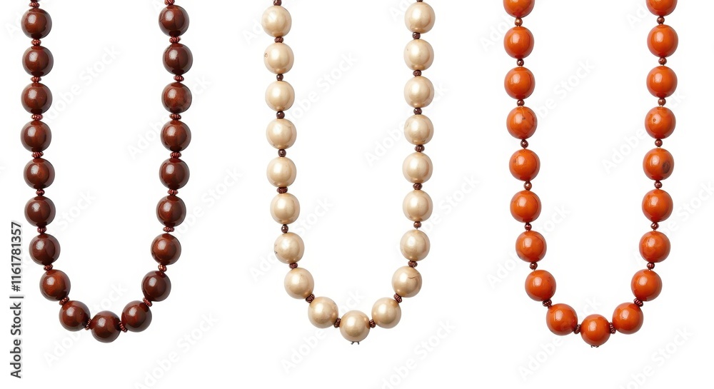 Elegant Necklace Collection with Brown, Beige, and Orange Beads - Stylish Jewelry Set for Fashion and Accessories Elegant Necklace Collection with Brown, Beige, and Orange Beads - Stylish Jewelry Set for Fashion and Accessories
