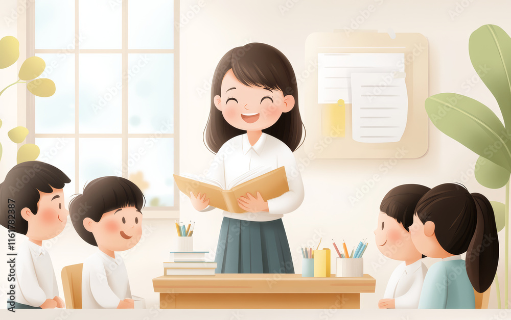 Educational theme art illustration
