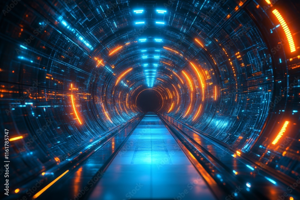 Futuristic Light Tunnel – A Journey Through Technology
Futuristic Light Tunnel – A Journey Through Technology