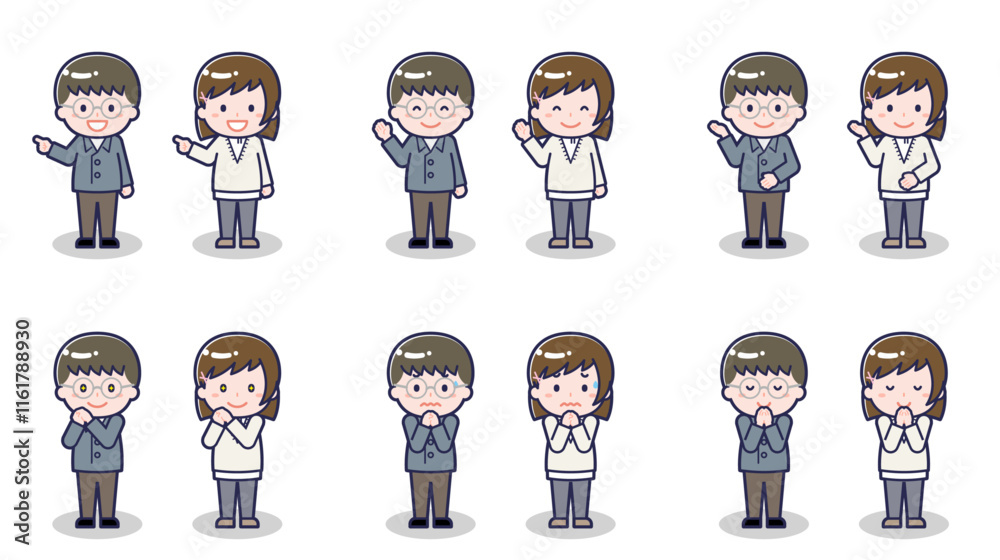 私服の10代の男女 04