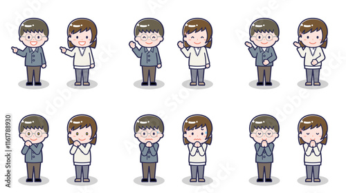 私服の10代の男女 04