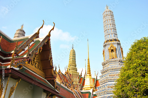Beautiful Architecture inside the Grand Palace, Bangkok, Thailand