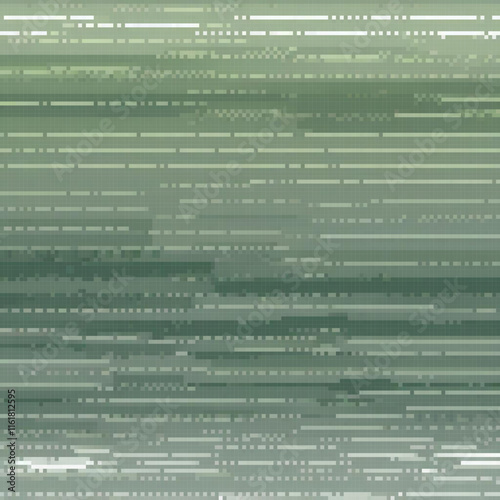 Pixel art with a vibrant green backdrop featuring intricate lines and dots.