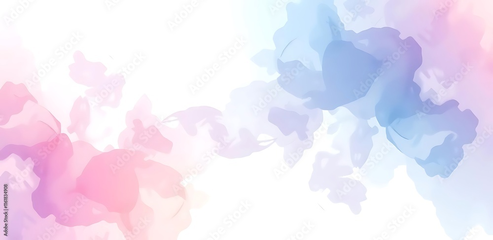 Pastel Watercolor Background: Soft Pink and Blue Abstract Texture Pastel Watercolor Background: Soft Pink and Blue Abstract Texture