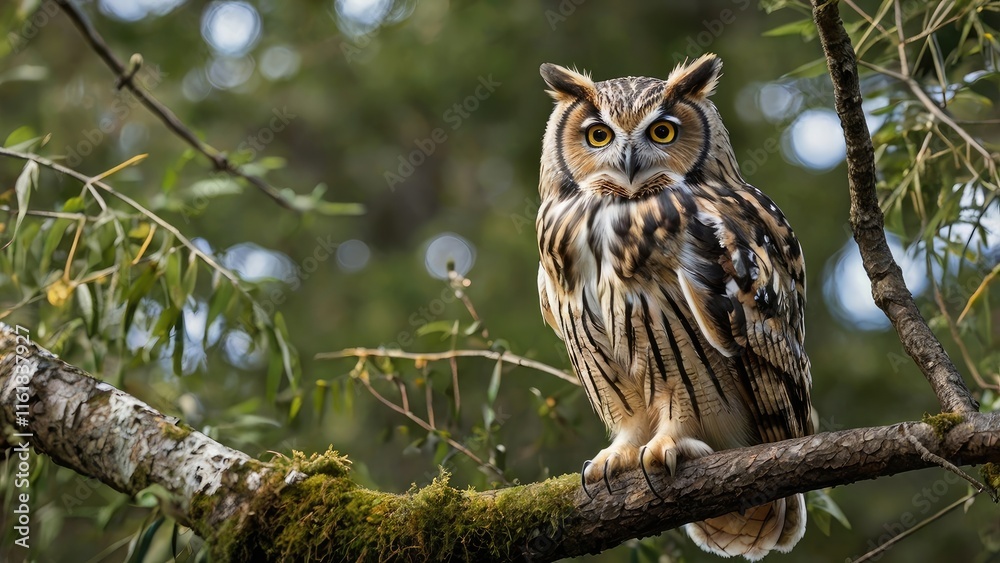 Obraz premium owl on branch