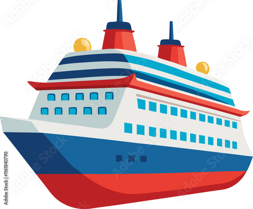 cruise ship vector